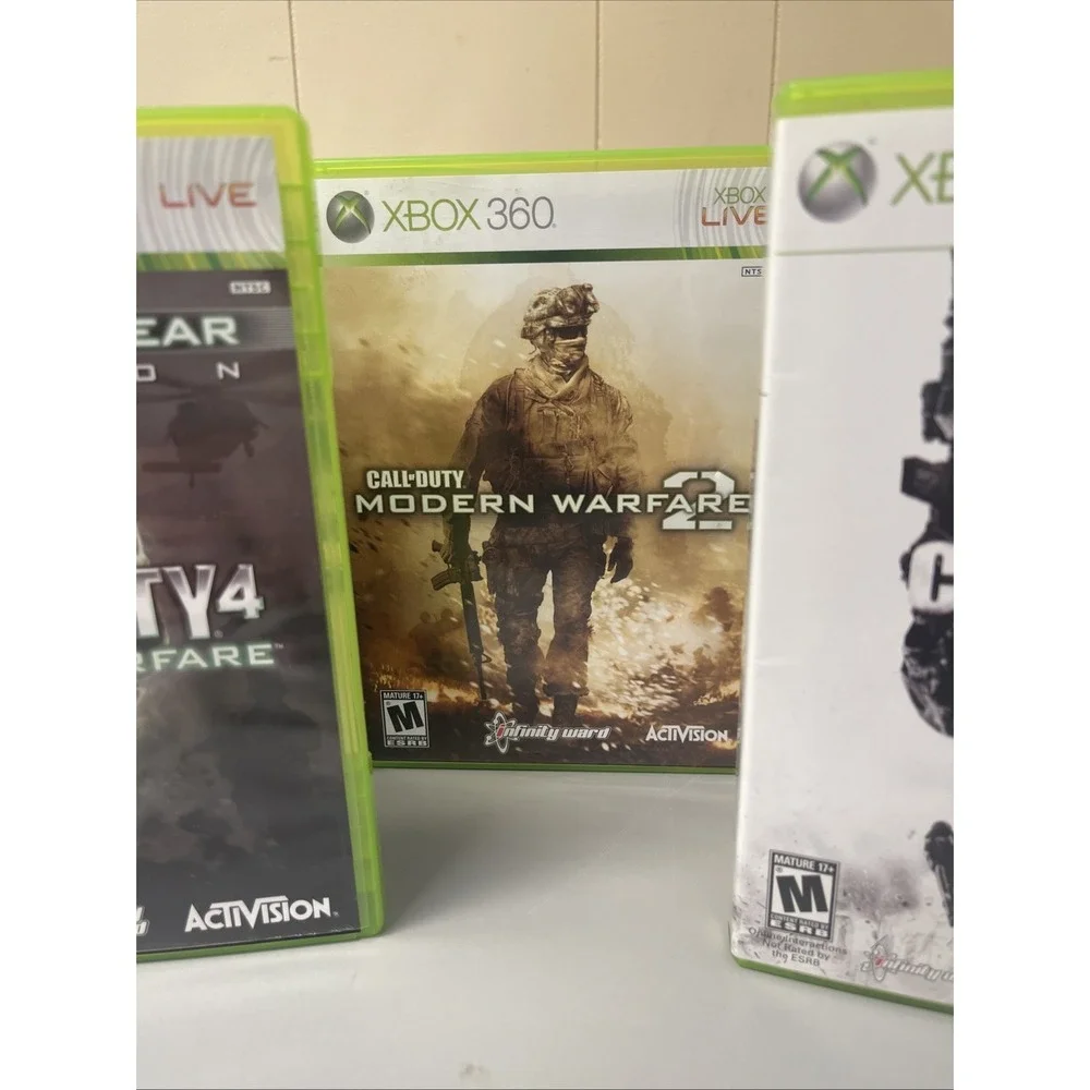 Microsoft Xbox 360 Game Lot - Call of Duty Black Ops Modern Warfare 2 3 4